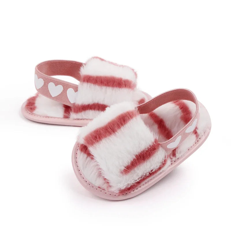 Fashion Faux Fur Baby Shoes For Newborn Spring