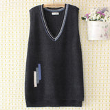 Plus Size Sweater Vest Women Clothing 4xl Loose