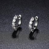 NeeTim 3mm D Color Moissanite Earrings 925 Sterling