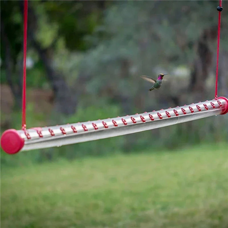 Hummingbird Feeder with Hole Birds Feeding Transparent Pipe