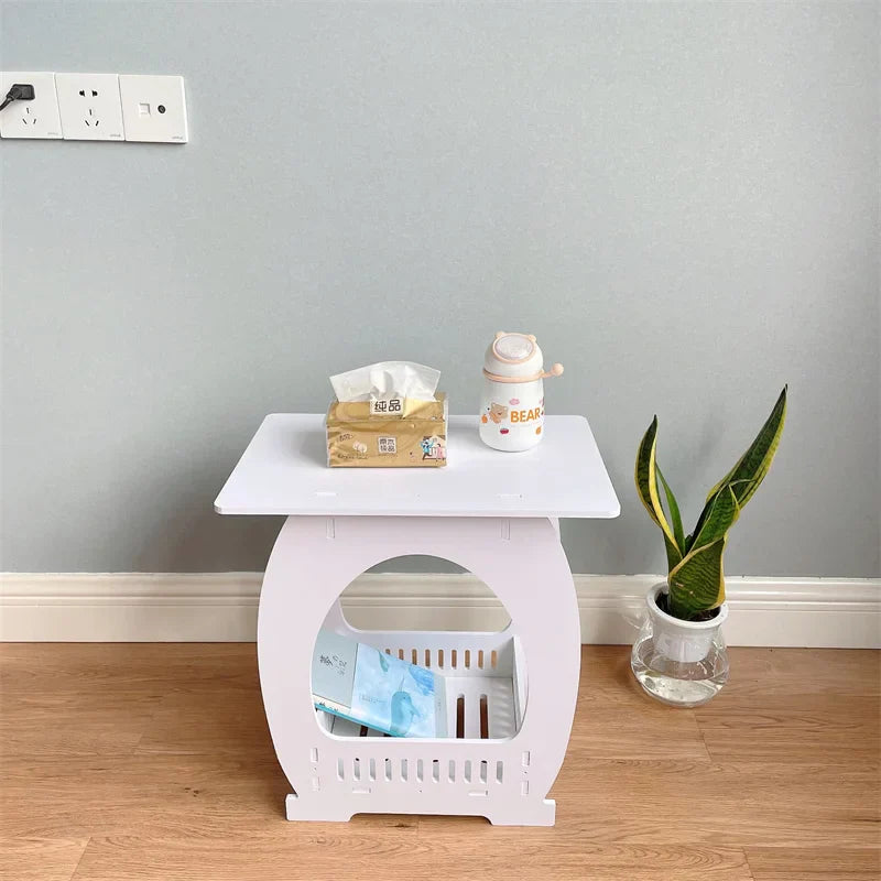 European Style Bedside Modern Minimalist Mini Storage Rack