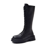 2024 Women's High Knee Patent Leather Boots