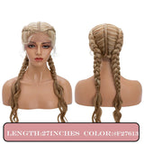 My-Lady Synthetic 27inches Lace Front Hair Wig Black