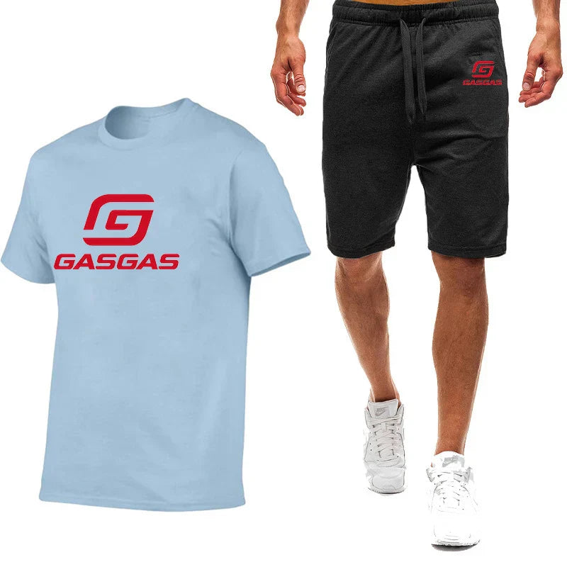 Motorcycles GasGas Summer Men's Sportswear Shorts Set Short