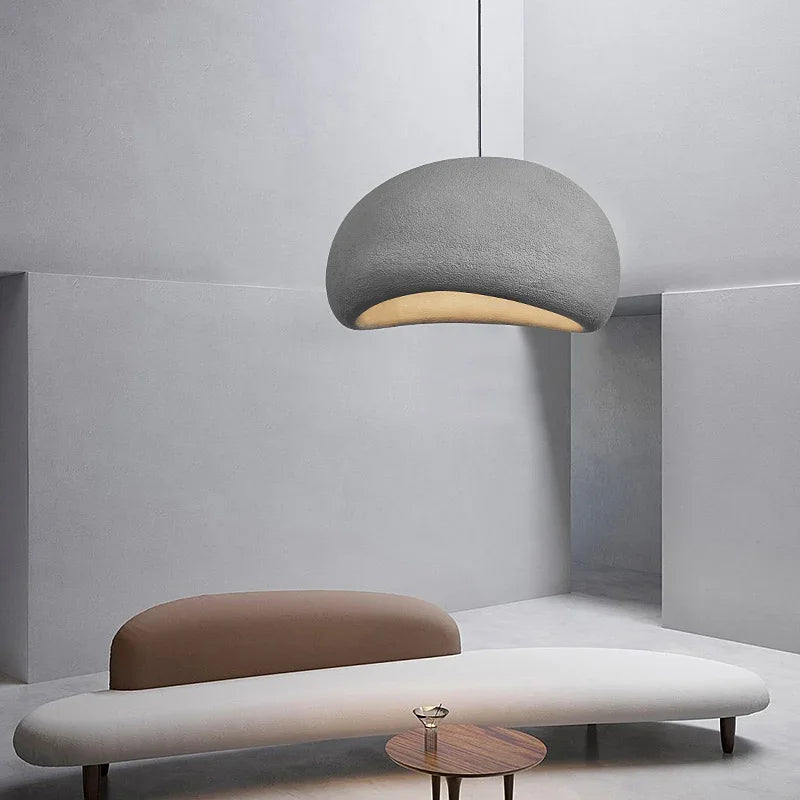 Minimalist Wabi-Sabi LED Chandeliers Light Living Kitchen Island