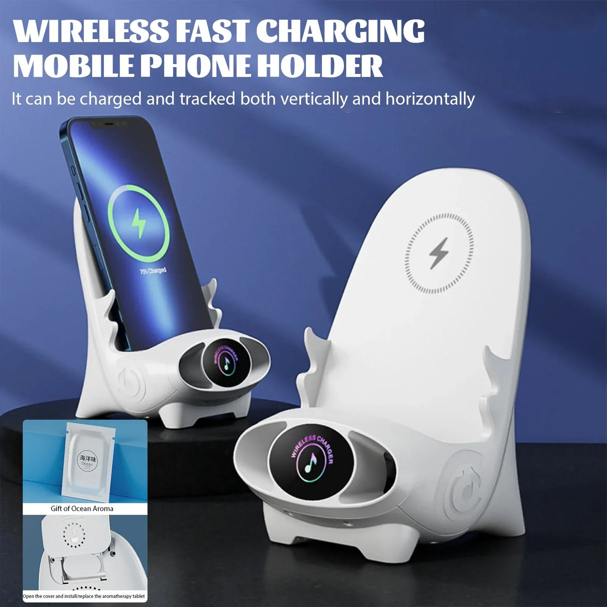 Portable Mini Chair Wireless Charger Chair Shape Charger