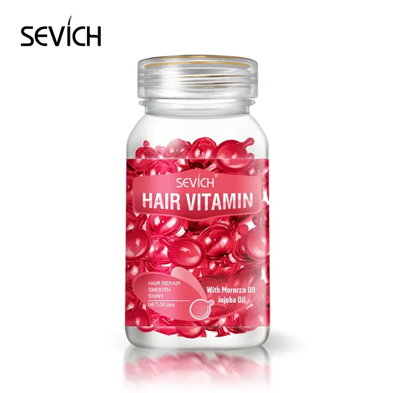 30pcs Women Hair Oil Capsule Smooth Silky Keratin