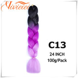 6 Pcs 24" Jumbo Synthetic Braids Hair Extensions