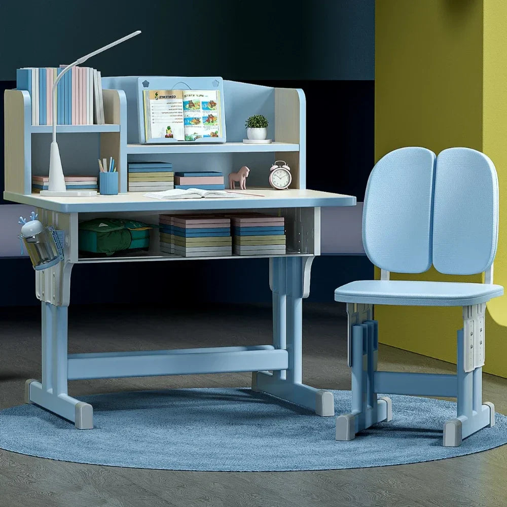 Kids Desk and Chair Set Height Adjustable, Children