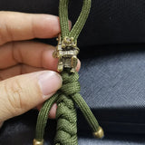 Japanese Broadsword Samurai EDC Retro Brass Knife Beads