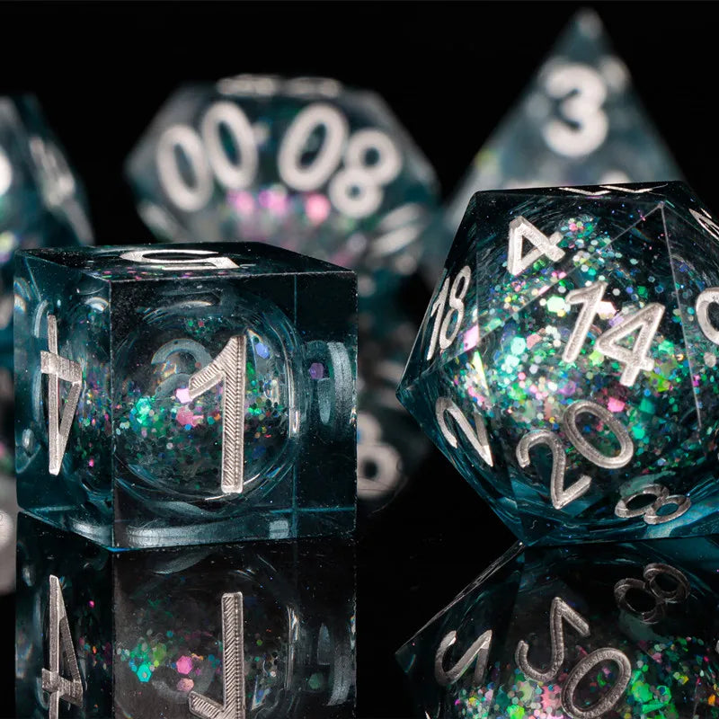 Sharp Edge Dice Dungeons and Dragons liquid core