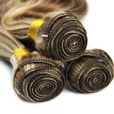 Piano Color P4/613 Highlight Bundles And Closure Remy
