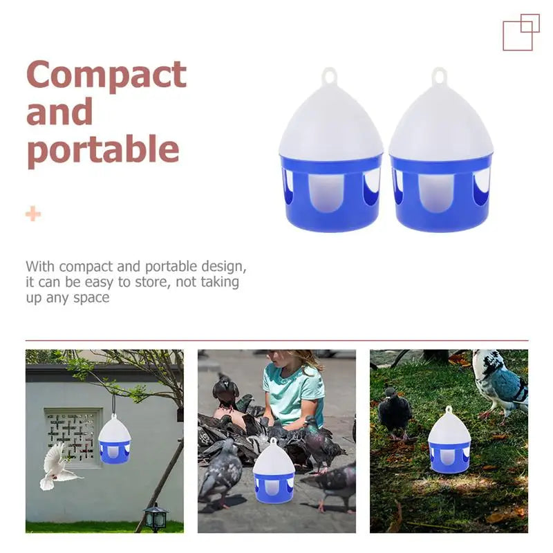 2 Pcs Pigeon Supplies Convenient Bird Water Feeder