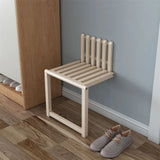 Wall Mounted Folding Chair Solid Wood Porch Chair