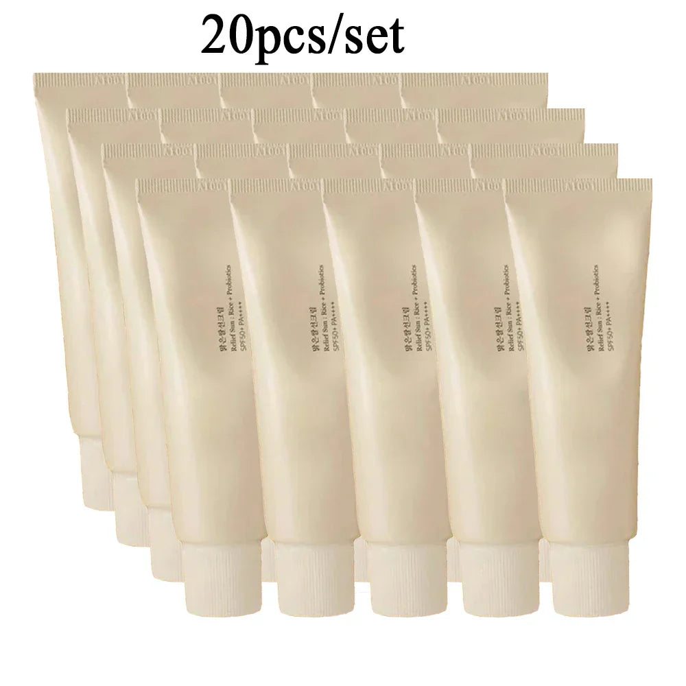 20Pcs/set 50ml Relief Sun Rice Probiotics SPF50+ PA++++