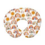 Soft Breathable Ushaped Nursing Pillow Cover Cartoon Print