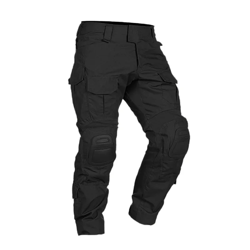 Men Military Tactical Trousers CP Camouflage Cargo Knee