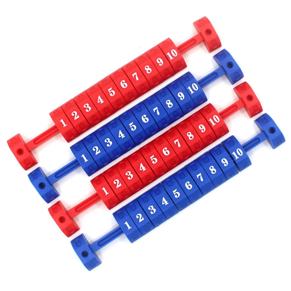 2pcs Durable Blue Red Plastic Scoring Units Counters