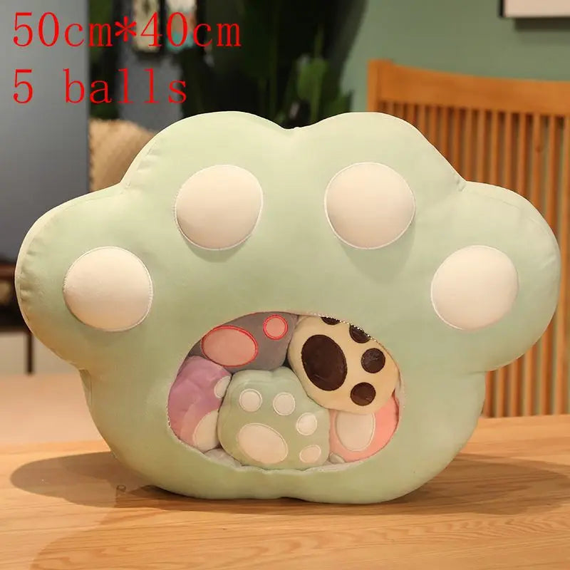 New Kawaii Animal Balls Pudding Candy Bag Pillow