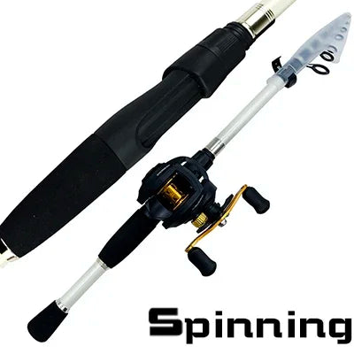 Ghotda Casting Fishing Rod Combo Telescopic Carbon Rod