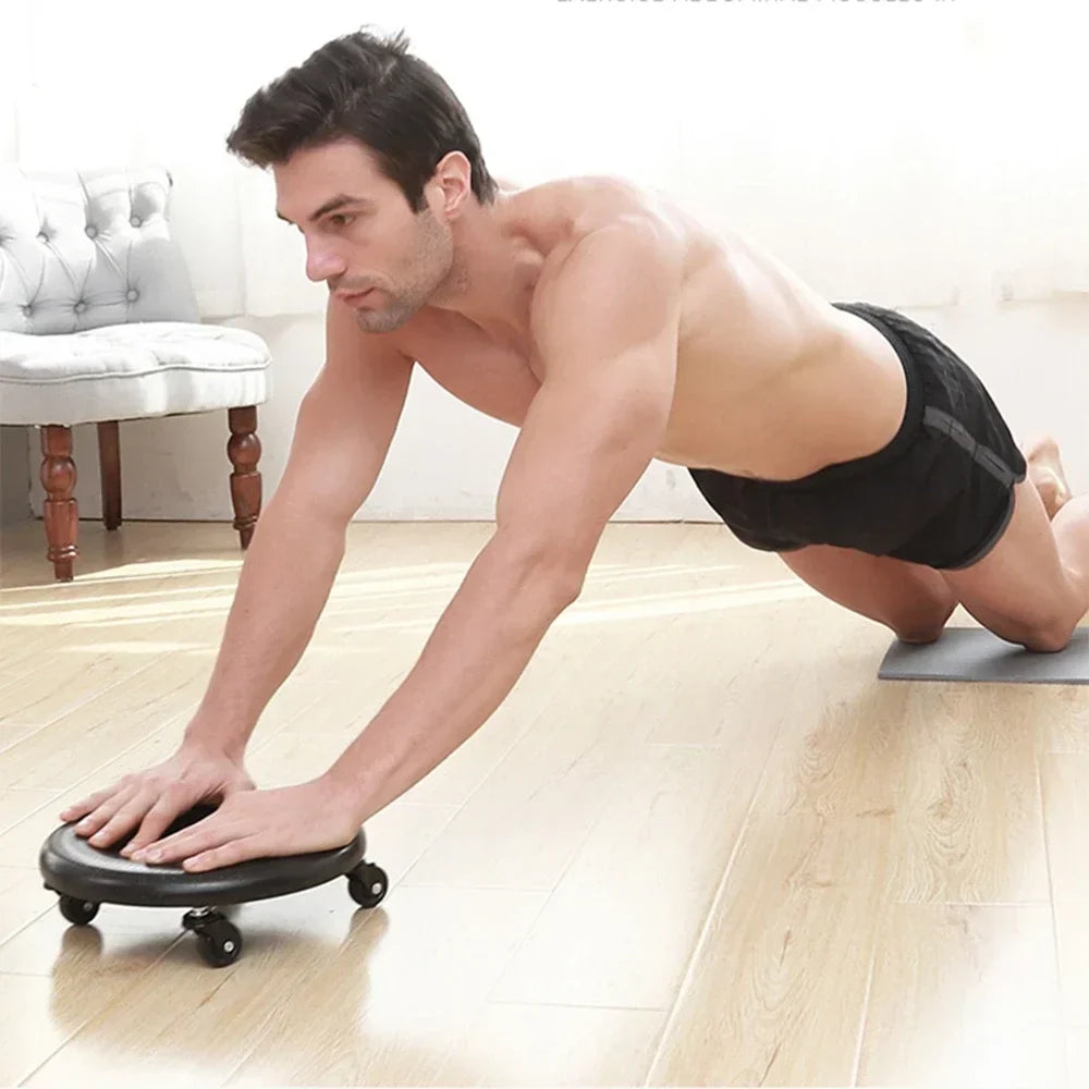 Ab Wheel Roller Fitness Sliding Disc Abdominal Muscle