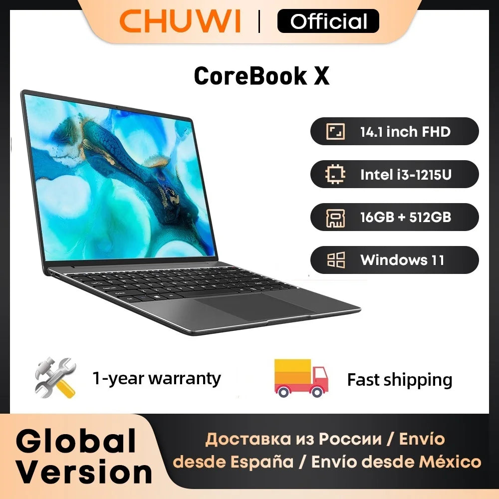 CHUWI CoreBook X Gaming Laptop 14.1 inch FHD