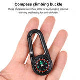 Portable Self Locking Clip-on Camping Compass Carabiners Compass