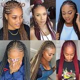 36 Inch Braid Wigs Lace Front Wig Cornrow