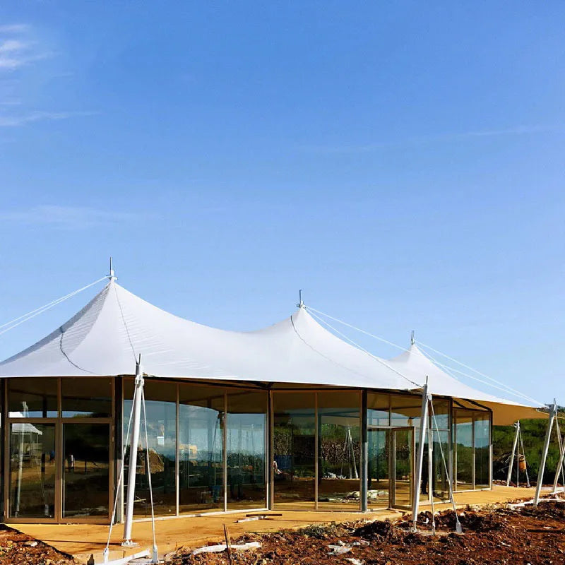 Hotel Tent, Scenic Camping Base, Catering Service Center,