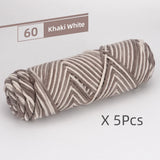 5 Pcs Cotton Select Yarn 17.63oz/500g, Light Worsted