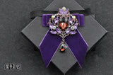Men's Wedding Bow Tie Pins Set Luxury Rhinestone