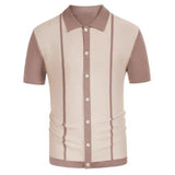 Men's Summer Short Sleeve Polo Shirts Knitted Business