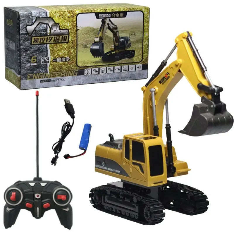 RC Excavator Dumper Car 2.4G Remote Control Engineering