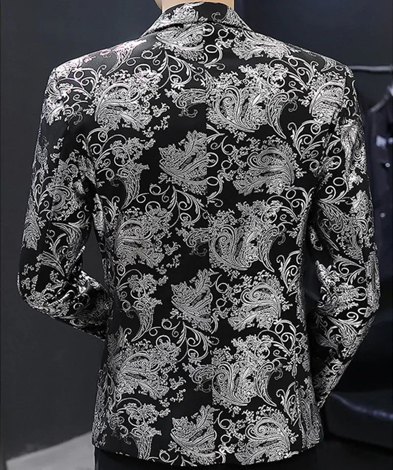 2022 Boutique Men's Fashion Blazer Business Gentleman Elegant