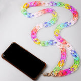 FishSheep 12 Colors Frosted Acrylic Chain Crossbody Phone