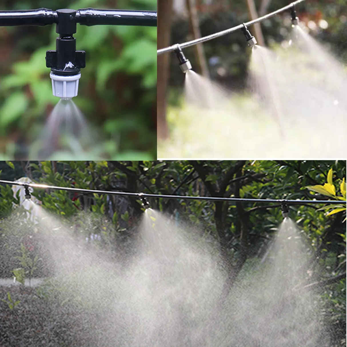 5M/10M Fog Nozzles Irrigation Kit Garden Hose Automatic