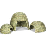 Foldable Straw Woven Rabbit Cages Pets Hamster Guinea
