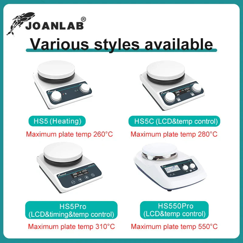 JOANLAB Heating Magnetic Stirrer Digital Display Thermostatic Magnetic