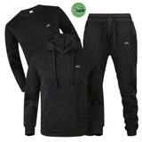 High quality embroidered hooded sweatshirt pants suit casual