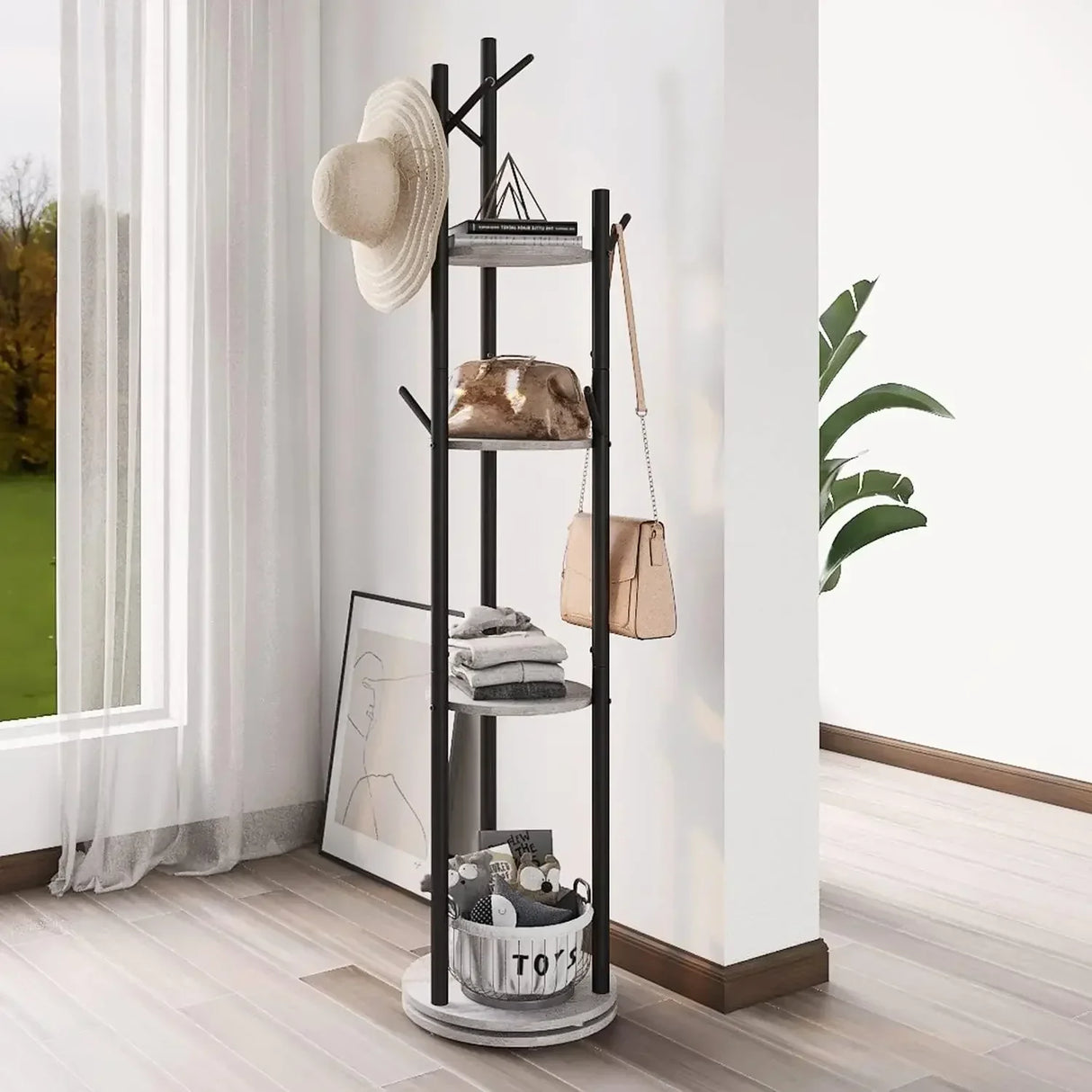 Hat Storage Hanger Caps Organizer Entrance Hall Coat