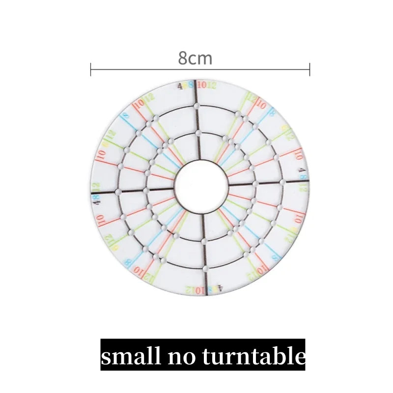 Pottery Acrylic Circle Bisection Line Ruler Trimming Center
