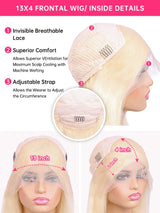 613 Human Hair 13x4 Lace Front Frontal Wig