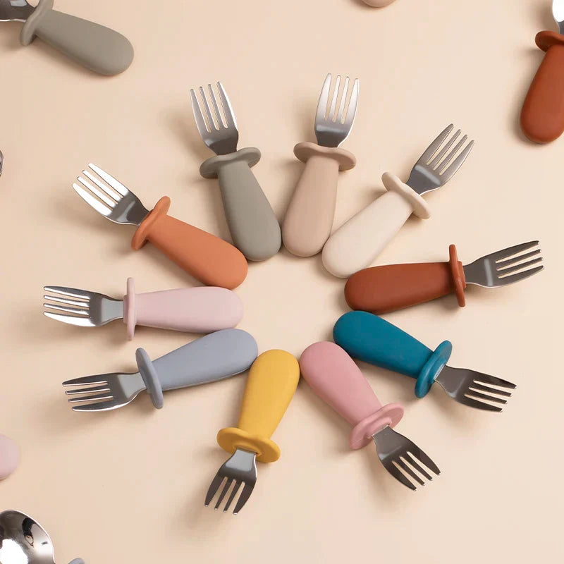 Solid Color Baby Gadget Tableware Set Children Utensil