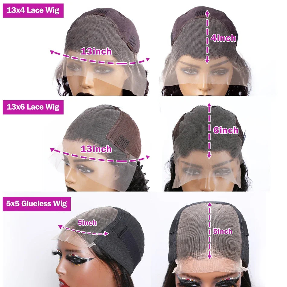 HD Transparent Bone Straight Lace Frontal Wig 13x4
