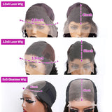 HD Transparent Bone Straight Lace Frontal Wig 13x4