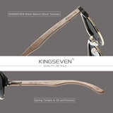Ship From Spain 2022 Walnut Wooden Men‘s Sunglasses Polarized UV400 Protection Semi-Rimless Retro Eyewear Women Oculos