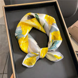 100 Real Silk Square Scarves Women Bandana High