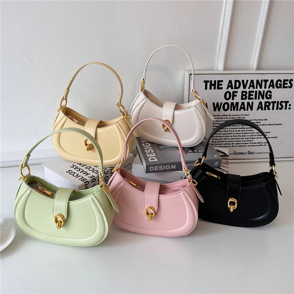 Toptrends Saddle Small Underarm Shoulder Cossbody Bags For