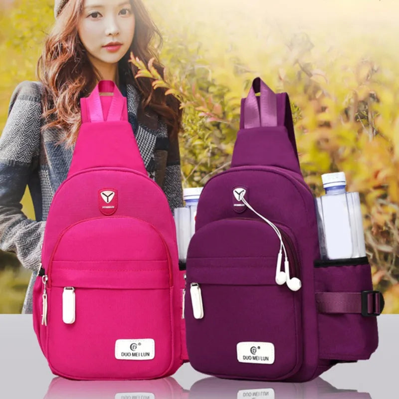 Men Women Polyester Shoulder Bags Outdoor Nylon Fanny