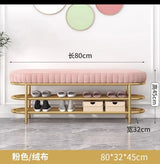 Nordic Shoe Bench Soft Cushion Multifunctional Shoe Rack